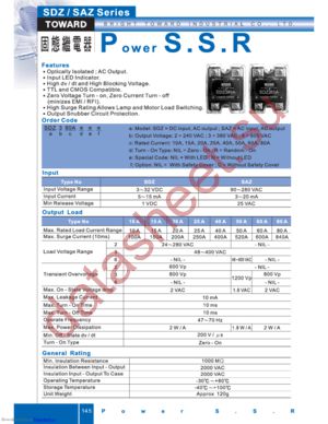 SAZ210A datasheet  