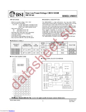BS62LV8003EI datasheet  