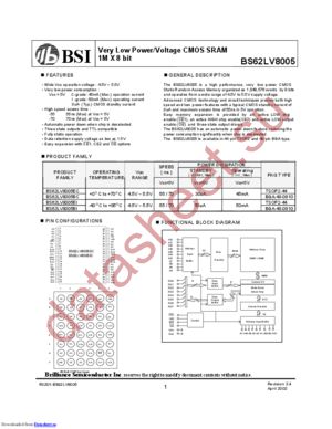 BS62LV8005EI datasheet  