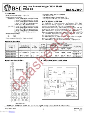 BS62LV8007EI-70 datasheet  