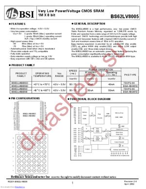 BS62LV8005-55 datasheet  