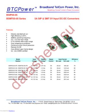 BSMT05-05-120 datasheet  