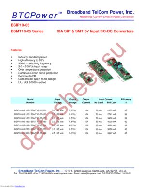 BSIP10-05-100 datasheet  