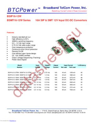 BSMT16-12-120W datasheet  
