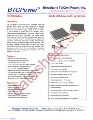 HB150-48-15 datasheet  