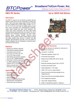HBO60A-24-2.5P datasheet  