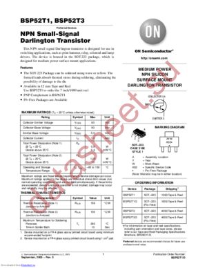 BSP52T1_05 datasheet  