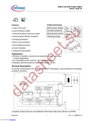 BSP78XT datasheet  