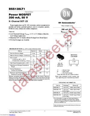 BSS138LT1_11 datasheet  