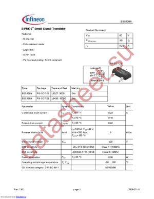 BSS314PE datasheet  