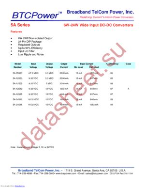 5A-05S33 datasheet  