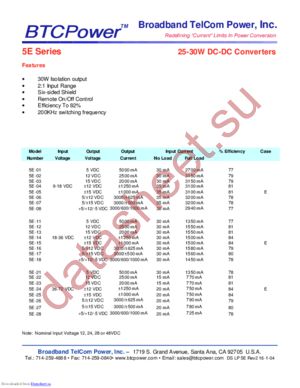 5E-11 datasheet  
