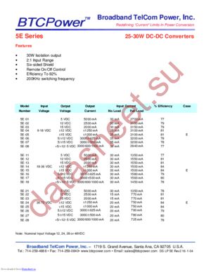 5E-08 datasheet  