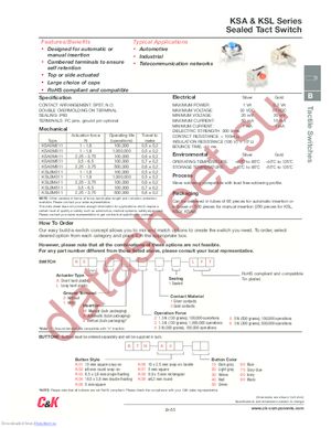 KSA0V331LFT datasheet  