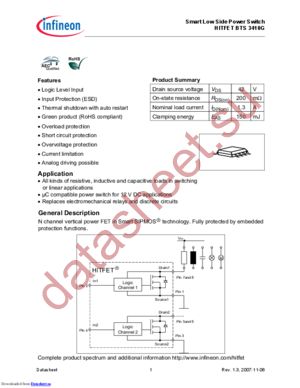 BTS3410G_07 datasheet  