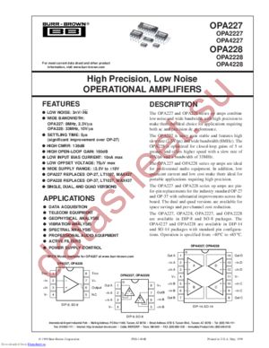 OPA2228UA_2K5 datasheet  