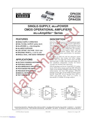 OPA2336E_250 datasheet  