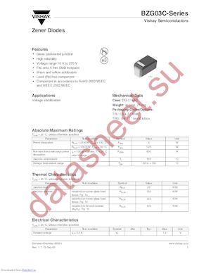 BZG03C200TR datasheet  