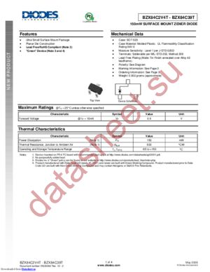 BZX84C6V2T-7 datasheet  