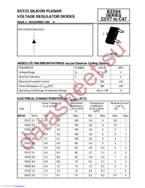 BZX84C4V3TC datasheet  