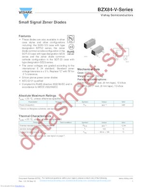 BZX84C43-GS08 datasheet  