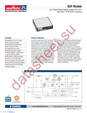 BCP-5/15-3.3/15-D24NL1 datasheet  