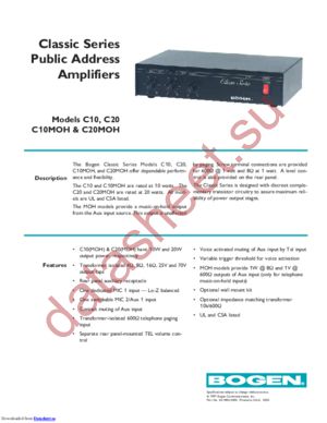 C10 datasheet  