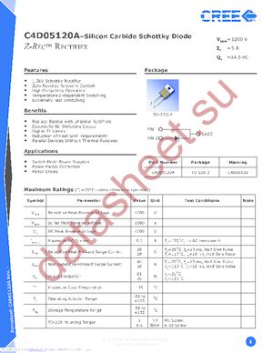 C4D05120A datasheet  