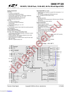 C8051F121-GQR datasheet  