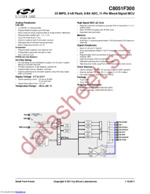 C8051F300DK-U datasheet  