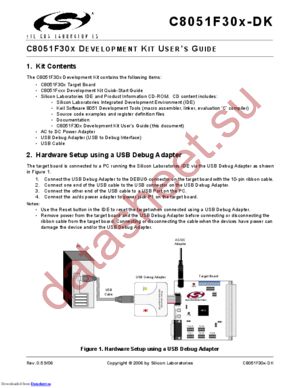 C8051F300DK-H datasheet  