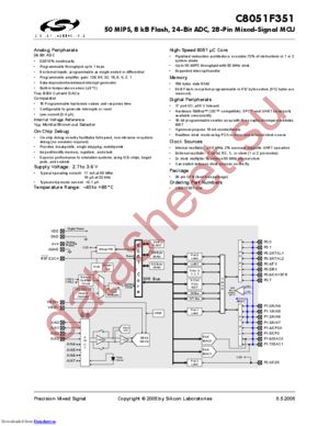 C8051F351-GMR datasheet  