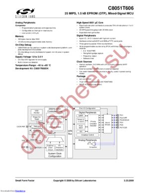 C8051T600EDB datasheet  