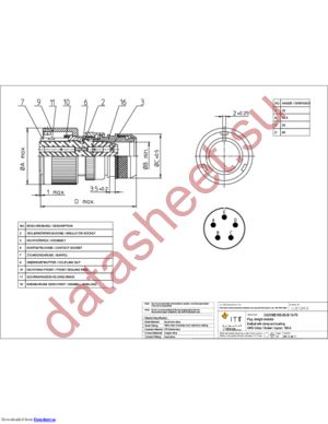 CA3106E16S-8SB15F0 datasheet  