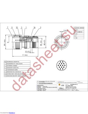 CA3106E20-27P15 datasheet  