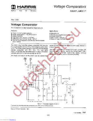 CA311 datasheet  