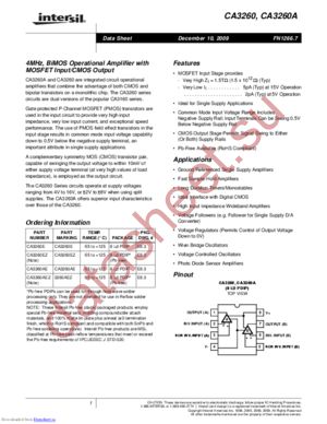 CA3260EZ datasheet  