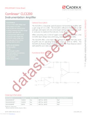 clc1200 datasheet  