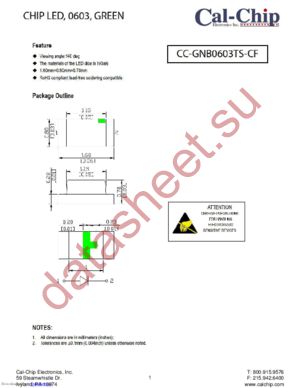 CC-GNB0603TS-CF datasheet  