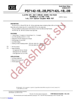 PS7142L-1B-E4-A datasheet  