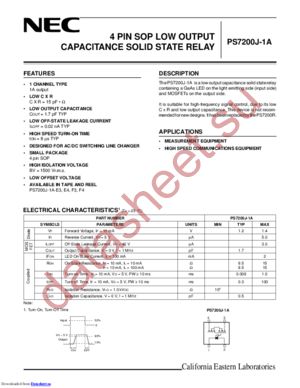 PS7200J-1A datasheet  