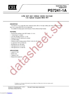 PS7241-1A-E3 datasheet  