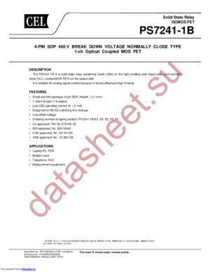 PS7241-1B-E4-A datasheet  