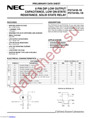 PS7341B-1B datasheet  