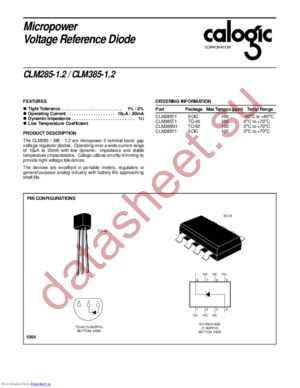 CLM285-1.2 datasheet  