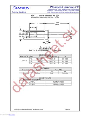 120-1132 datasheet  