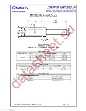 120-1133 datasheet  