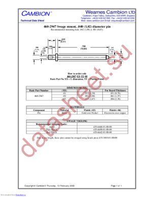 460-2947 datasheet  