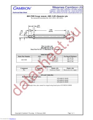 460-2948 datasheet  