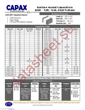 2220B datasheet  